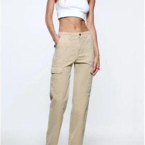 Zara TRF Straight Cargo Pants